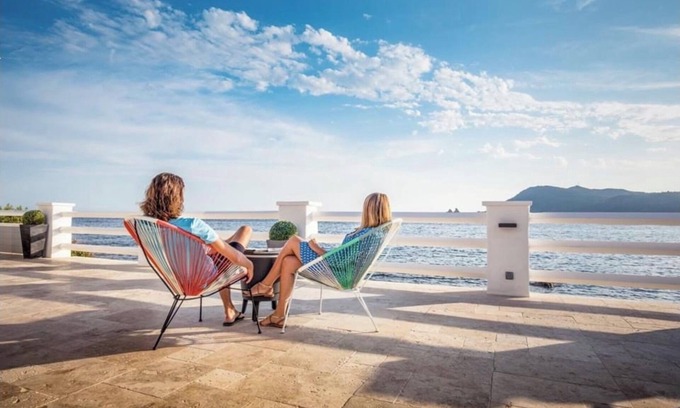 Saint-Mandrier-sur-Mer Casa | Villa acceso directo a la playa del spa y piscina climatizada durante todo el año