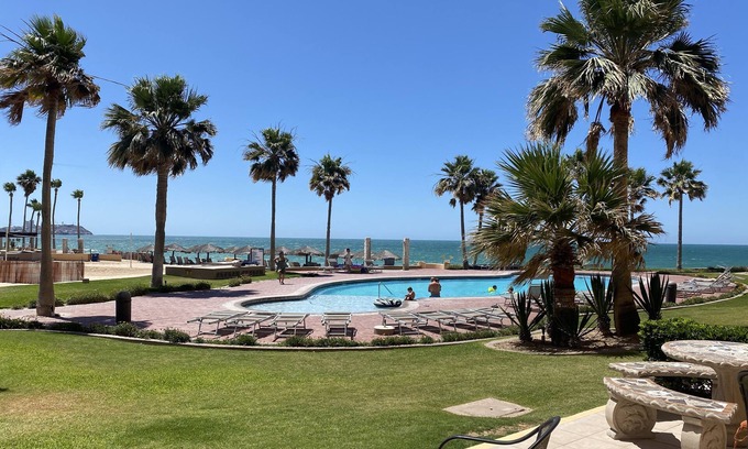 Centro Condominio | Beachfront Ground Floor Condo A108 Princesa Resort - Newly Remodeled