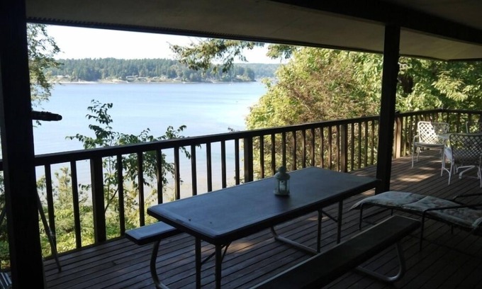 Vashon Island Casa | Frente a la playa, casa de lujo con increíble vista panorámica.