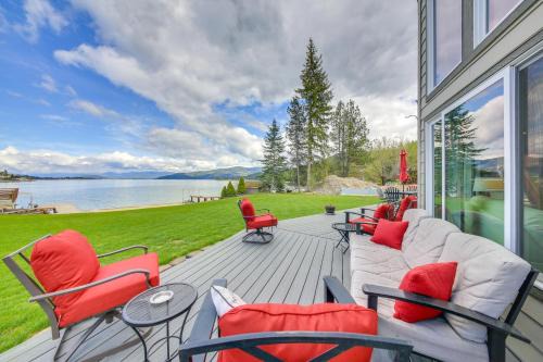Sandpoint Casa | Beachfront Sagle Retreat with Boat Dock and Lift