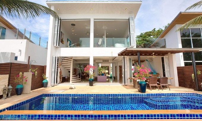 Ang Thong Villa | Frente a la playa frente al mar Villa de lujo con piscina privada