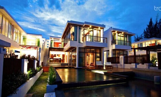 Prachuap Khiri Khan Villa | Frente a la playa 3 dormitorios piscina Villas