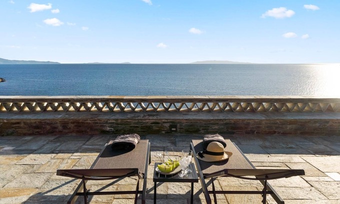 Batsi Villa | Beachfront Villa Gaia w/ Μajestic Sunset Views