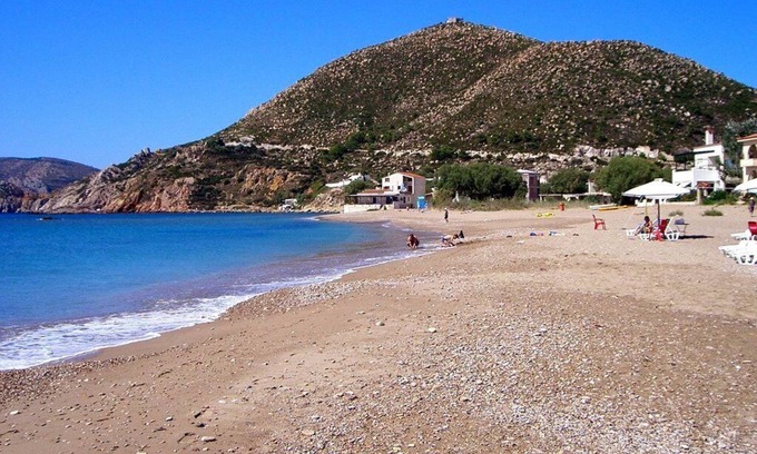 Mastichochoria Villa | Frente a la playa Villa, Komi, Grecia