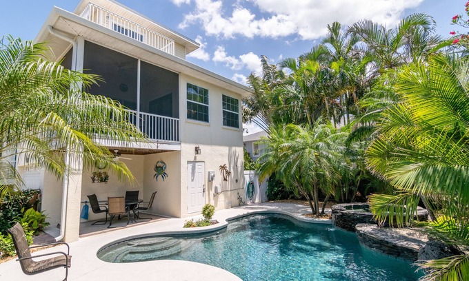 Ilexhurst Casa | Junto a la playa: 3 BR / 3 BA casa en Holmes Beach, para 8 personas