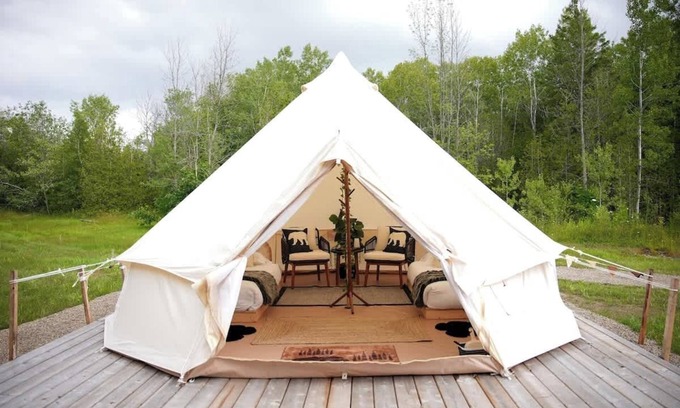 Miller Lake Casa | “Bear Cave” Luxury Glamping Tent | Tobermory