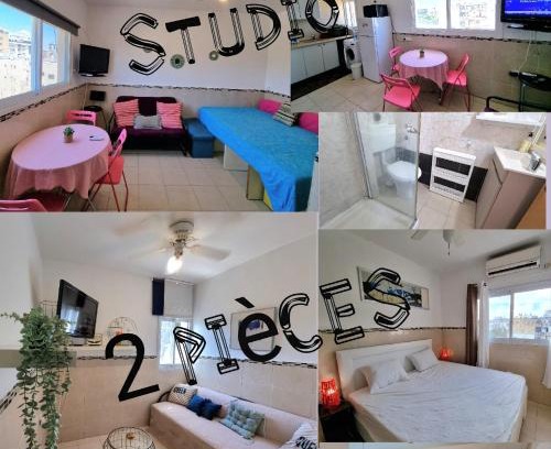 Netanya Apartamento | Beau 2 pièces et Beau studio clair en plein centre ville Netanya