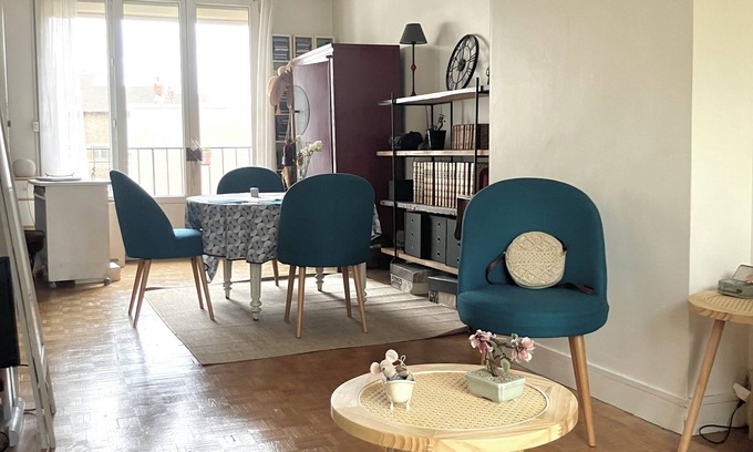 La Garenne-Colombes Apartamento | Beau 3 Pièces Ensoleillé à La Garenne-Colombes, Idéal Pour Visiter Paris!