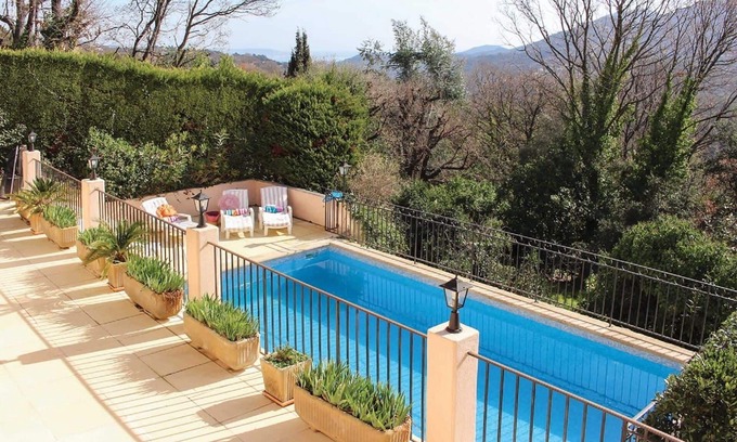 Les Adrets-de-l'Esterel Villa | Villa de 4 dormitorios, piscina privada, cerca de Cannes, Vistas de Cap Antibe, Bahía de Cannes.
