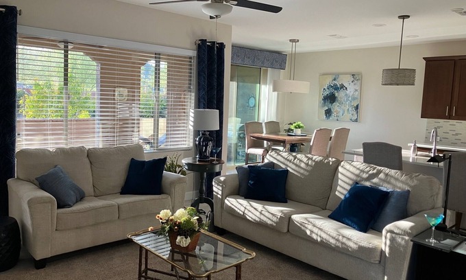 Eleven Mile Corner Complejo | Beautiful 2 BR, 2 Bath Villa w/ Den. Access to golf cart and outdoor amenities!