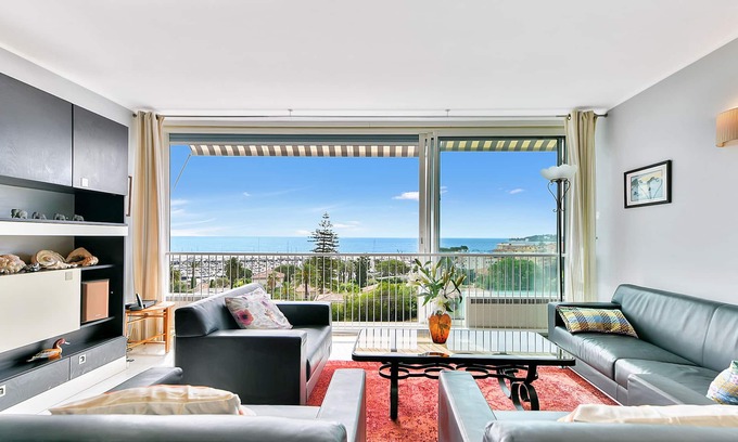Beaulieu-sur-Mer Apartamento | HERMOSO 2 P 63 m2 MAGNÍFICA VISTA AL MAR -WI FI CLIM- 7 MN EN LA ESTACIÓN DEL PIE. .PLAGE COMM
