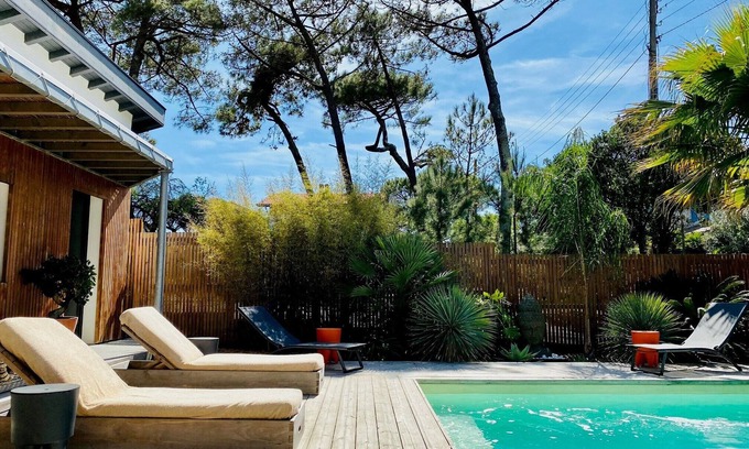 Capbreton Casa | Hermosa villa de 5 * a 200 m de la playa - Piscina climatizada - Todo a pie