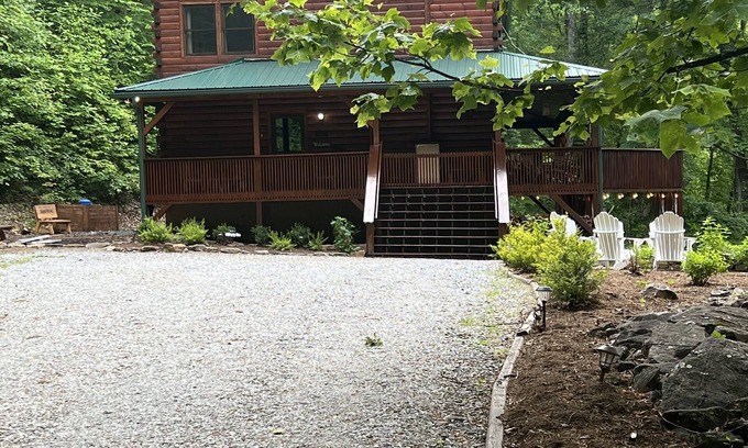 Franklin Cabina | Hermosa 7 Br Log Cabin ubicada en Smoky Mtns