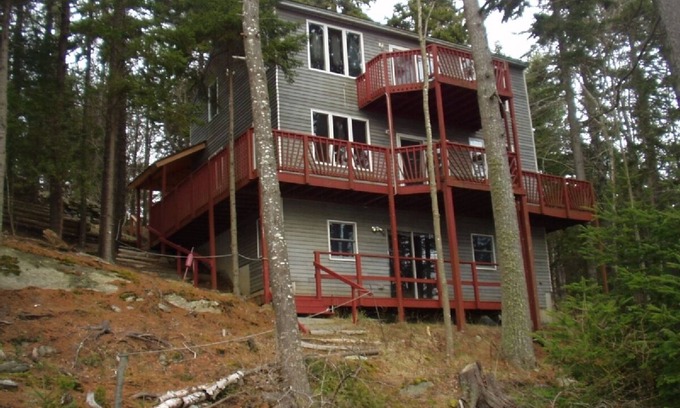 Orrs Island Cabaña | Hermosa y tranquila cabaña con 230 'de frente en Gun Point Cove