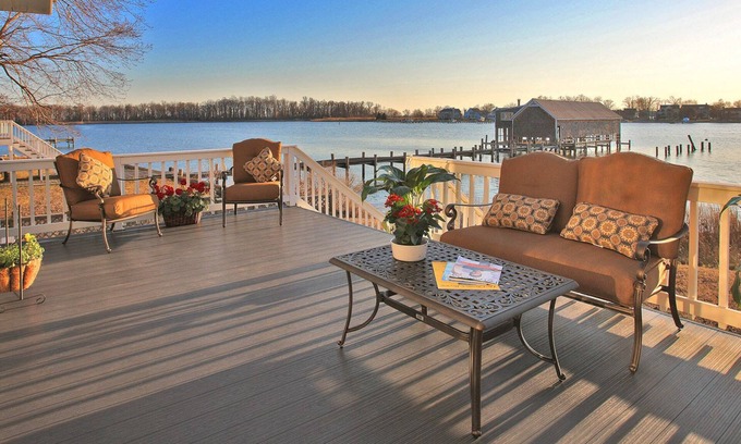 Arundel on the Bay Casa | Hermosa casa frente al mar Annapolis duerme 13 en estilo