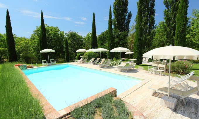 Rapolano Terme Villa | Precioso apartamento en villa para 5 personas con piscina, WIFI, TV, patio y aparcamiento