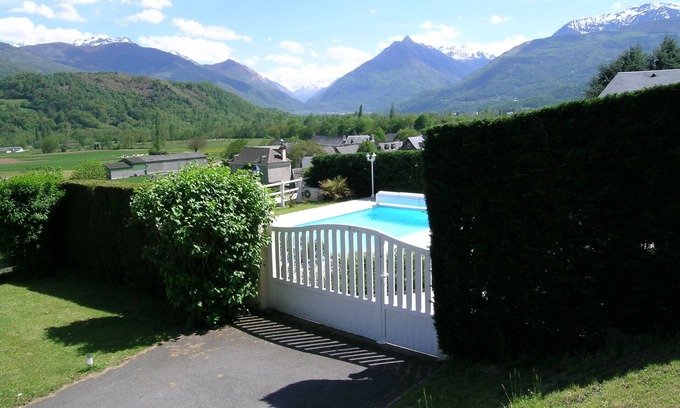Ayzac-Ost Apartamento | magnífica villa con piscina, vista panorámica del valle