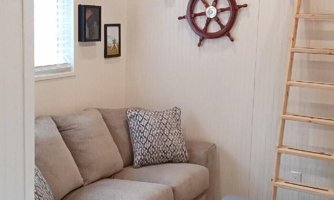 Old Mill Cabina | Beautiful Attu Island, nautical themed cabin.