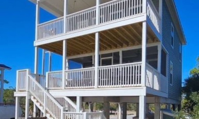 Indian Pass Casa | Beautiful beachfront home with private walkway to beach. BOAT PARKING