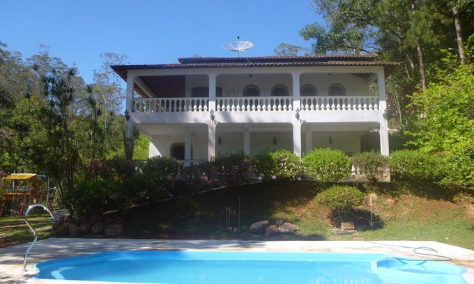 Mogi das Cruzes Casa | Hermosa casa colonial, ocio, lago verde y privado y piscina