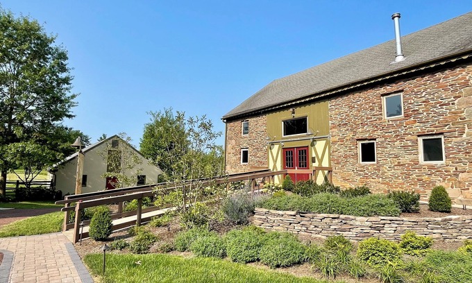 Blooming Glen Casa | Beautiful Converted Barn with 9 Beds and Baths on 10 Acre Farm in Bucks County