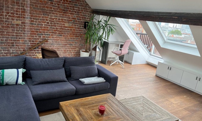Wijk van de Squares Apartamento | Beautiful Duplex at EU Quarter Exceptional View
