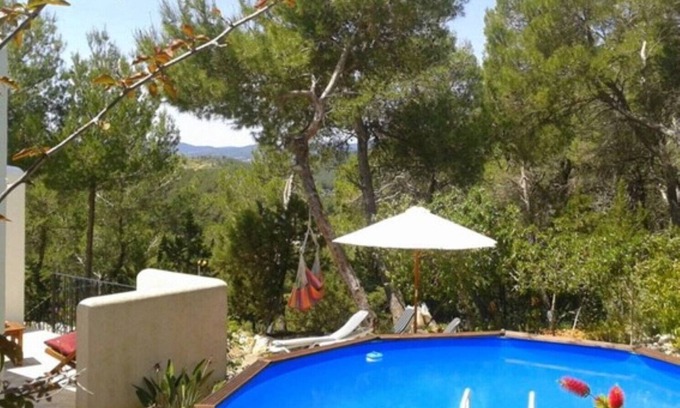 Sant Joan de Labritja Villa | Preciosa casa de vacaciones "Finca Sa Bardella" en el campo con vistas a la montaña