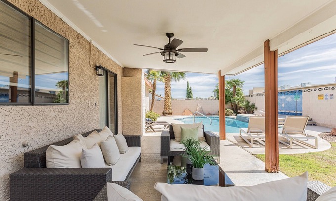 Chinatown Casa | Beautiful Home w/Sparkling Swimming Pool, 4 Miles To The Strip, Pet Friendly!