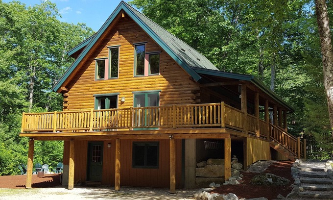 Moultonborough Casa | Hermosa casa de madera en Suissevale en el lago Winnipesaukee con acceso a la playa