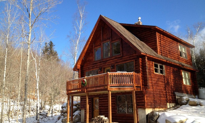 Carrabassett Valley Casa | Hermoso Log Home - Pan de Azúcar