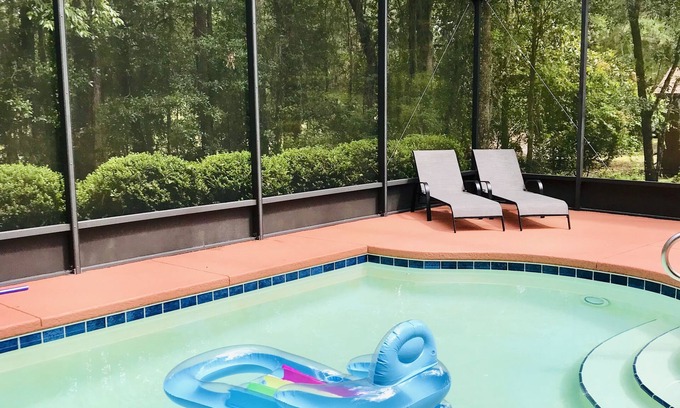 Dunnellon Casa | Hermoso oasis con piscina a poca distancia del río y playa privada