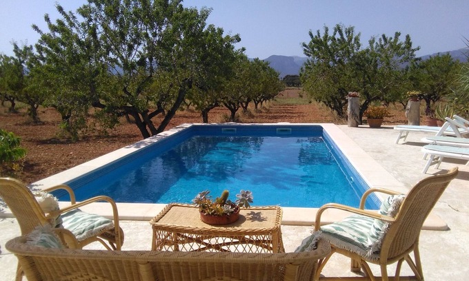 Sencelles Cabaña | Una tranquila casa en el campo con piscina privada, WIFI y BBQ