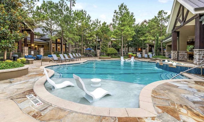 Grogan's Mill Apartamento | Piscina Vista Hermosa 1 dormitorio condominio / 1 baño en The Woodlands