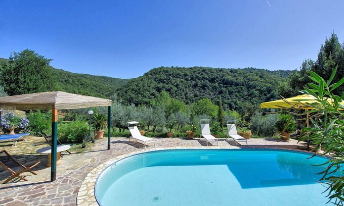Greve in Chianti Villa | Casa de vacaciones privada con piscina privada, WIFI, A/C, TV, patio, vista panorámica