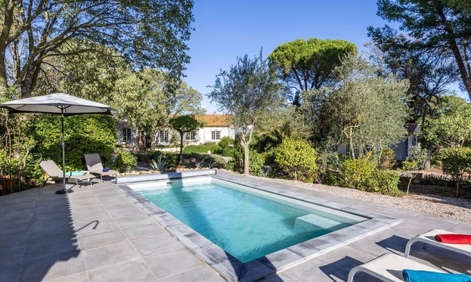 Beziers Casa | Casa de vacaciones privada con piscina privada, A/C, WIFI, TV, patio, vista panorámica