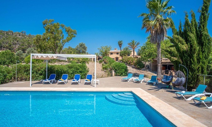 Felanitx Casa | Casa de vacaciones privada con WIFI, piscina privada, A/C, TV, patio, vista panorámica