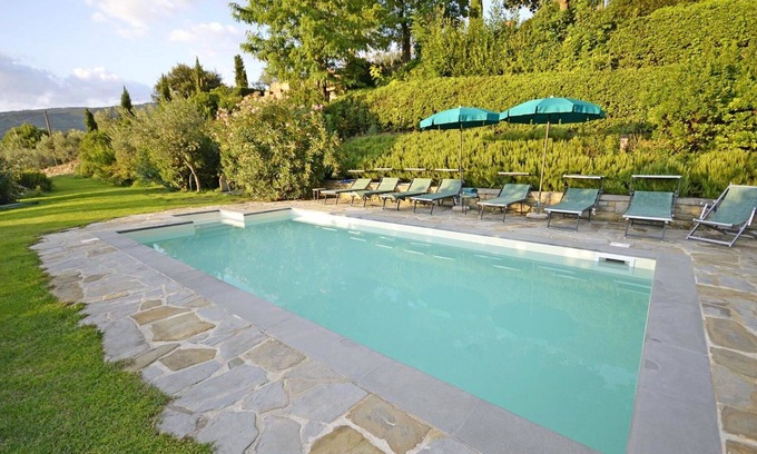 Cortona Villa | Casa de vacaciones privada con piscina privada, WIFI, TV, patio, vista panorámica, aparcamiento