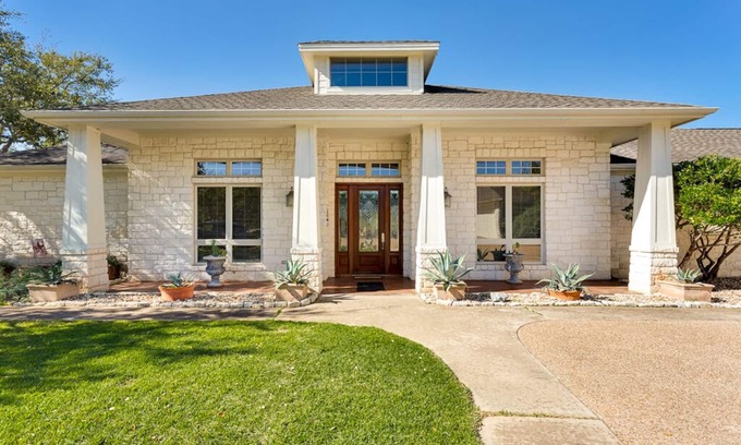 Lago Vista Casa | Hermosa Casa Rancho en el país de la colina, cerca del lago Travis