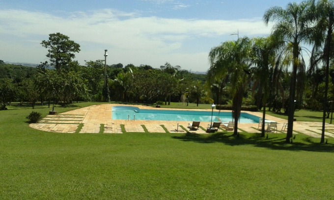 Indaiatuba Casa | Hermosa Sitio temporada y eventos con piscina, barbacoa y Campo BALOMPIÉ