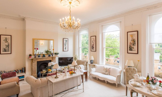 Montpellier Apartamento | Hermoso y espacioso apartamento Regency en el centro de Cheltenham, estacionamiento gratuito