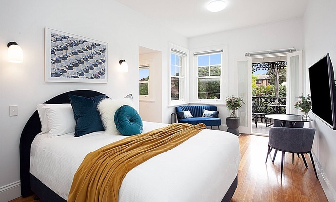 Lewisham Apartamento | Hermoso estudio en edificio patrimonial con balcón