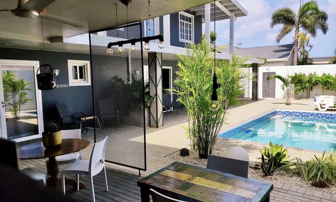 Cunucu Abao Apartamento | Bonito estudio con piscina, muy cerca de Eagle Beach.