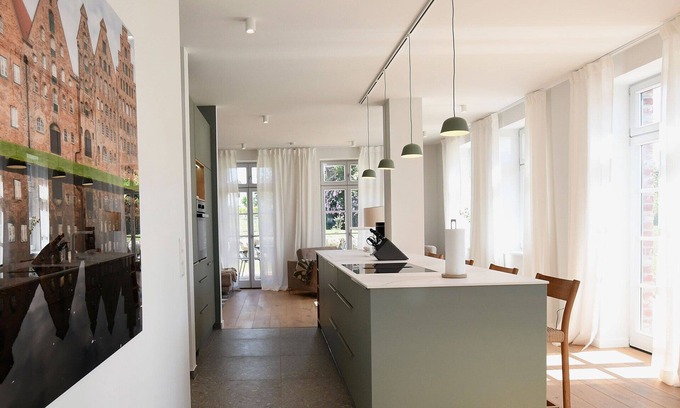 Rosenhagen Apartamento | Apartamento-Ejecutivo-Baño con bañera-Vista a parte del mar-Haustiere nicht e...