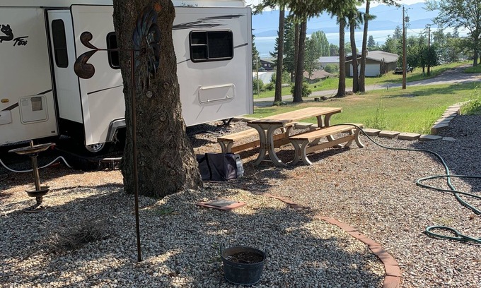 Lakeside Casa | Beautiful views of flathead lake in our 30 ft trailer with two slides. You are w