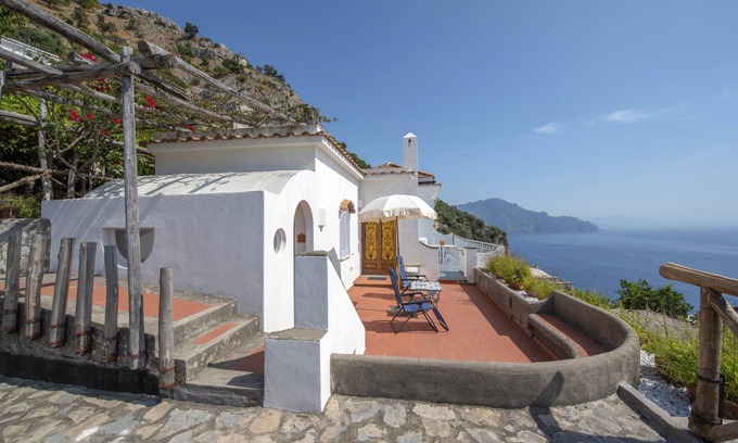 Conca dei Marini Villa | Hermosa villa con magnífica terraza con vistas al mar