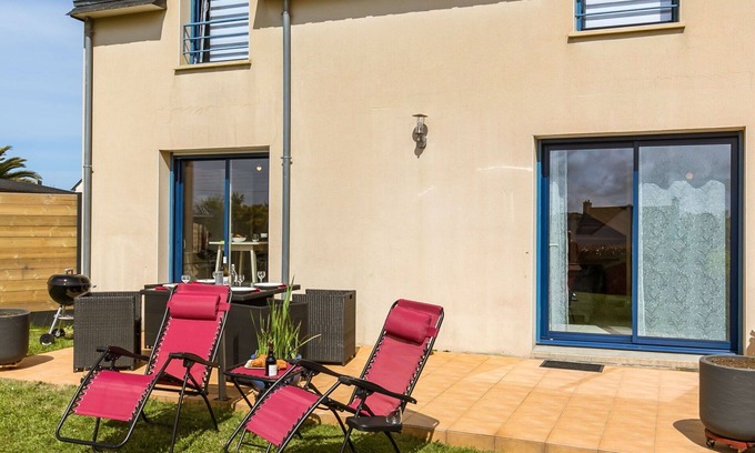 Ploudalmezeau Casa | Estupenda casa de vacaciones con WIFI, TV, terraza, mascotas permitida y aparcamiento