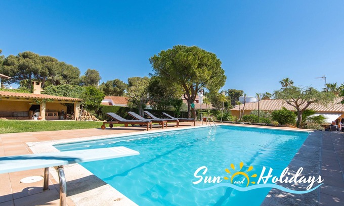 El Roc de Sant Gaieta Casa | Preciosa villa Mónica con piscina privada para 8 personas a 800m de la playa