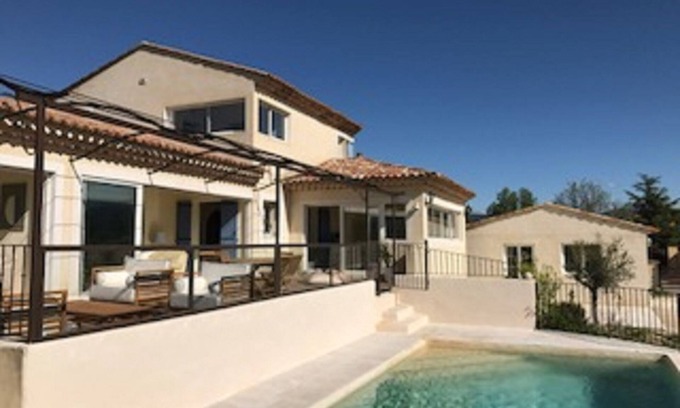 Gargas Villa | Hermosa villa de 200 m2 con vista y 2 casas de la piscina cerca de Roussillon luberon