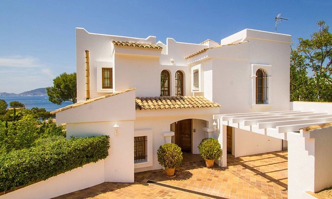 Port d'Andraitx Villa | Hermosa villa con piscina privada y jardín, vistas al mar