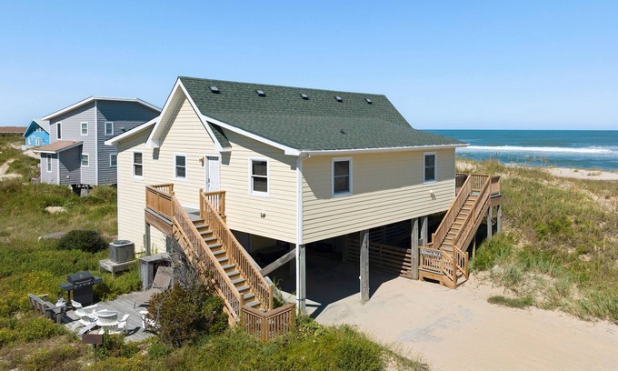 South Nags Head Casa | Beech Nut: Beachfront | Ocean Views | Hot Tub